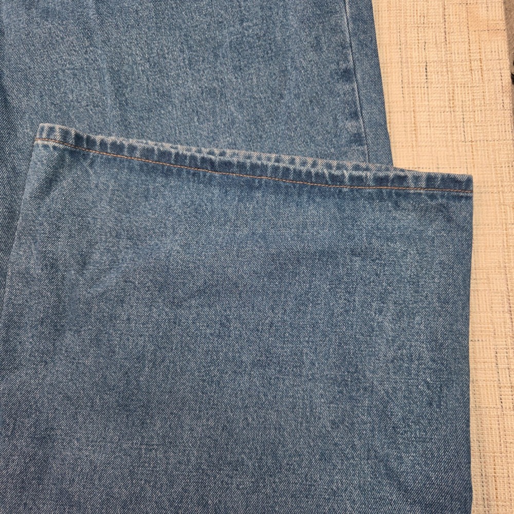 Cider Women Blue Wide Leg Jeans Self Love Club Mushroom Embroidered 2XL NWT - Picture 2 of 7